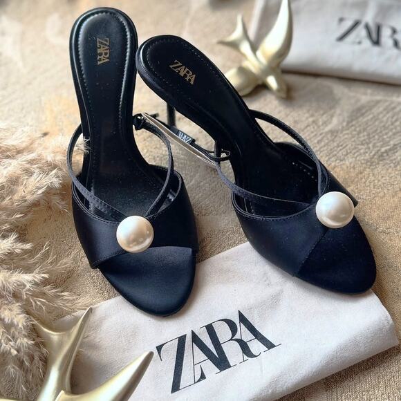 RARE!!! ZARA Embellished Heels NWT LAST ONE!!! - Picture 2 of 16